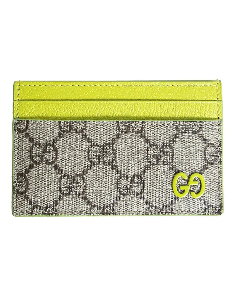 Gucci Two-Tone GG Card Case Beige