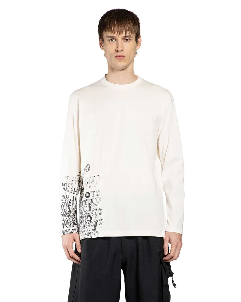 Y-3 GFX Long Sleeve T-Shirt White