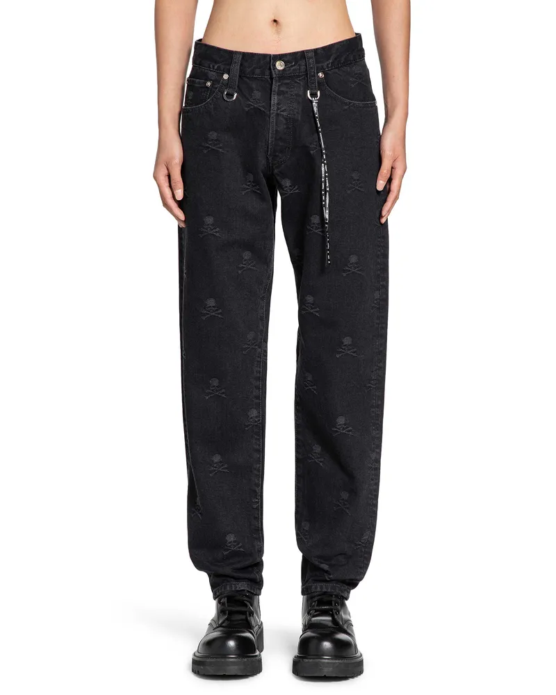 Mastermind World All Over Skull 5 Pocket Jeans Black