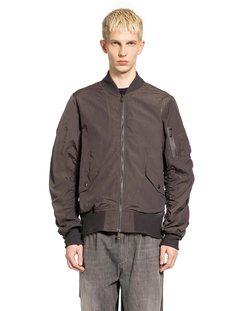 Giorgio Brato Gathered Nylon Blazer Black