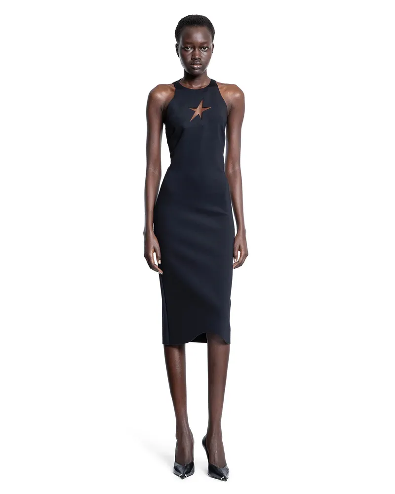 Thierry Mugler Star Sleeveless Dress Black