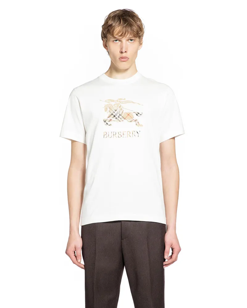 Burberry EKD Ombré Cotton T-Shirt White
