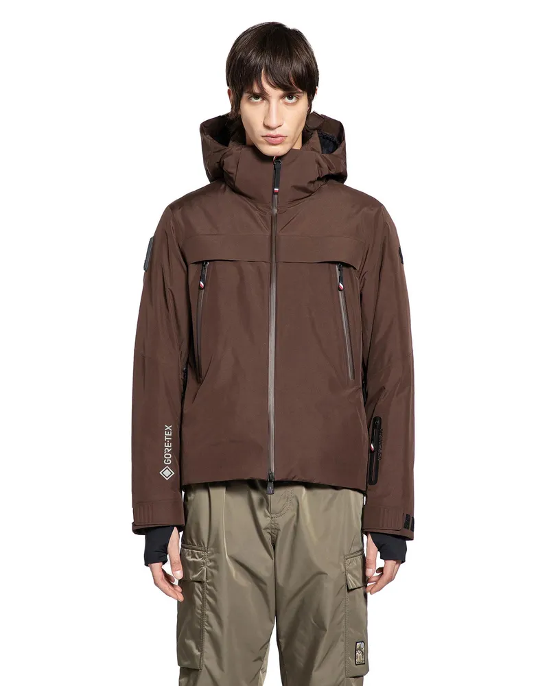 Moncler MAN BROWN JACKETS Brown