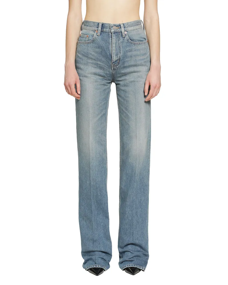 Saint Laurent Yves Flared Jeans Blue