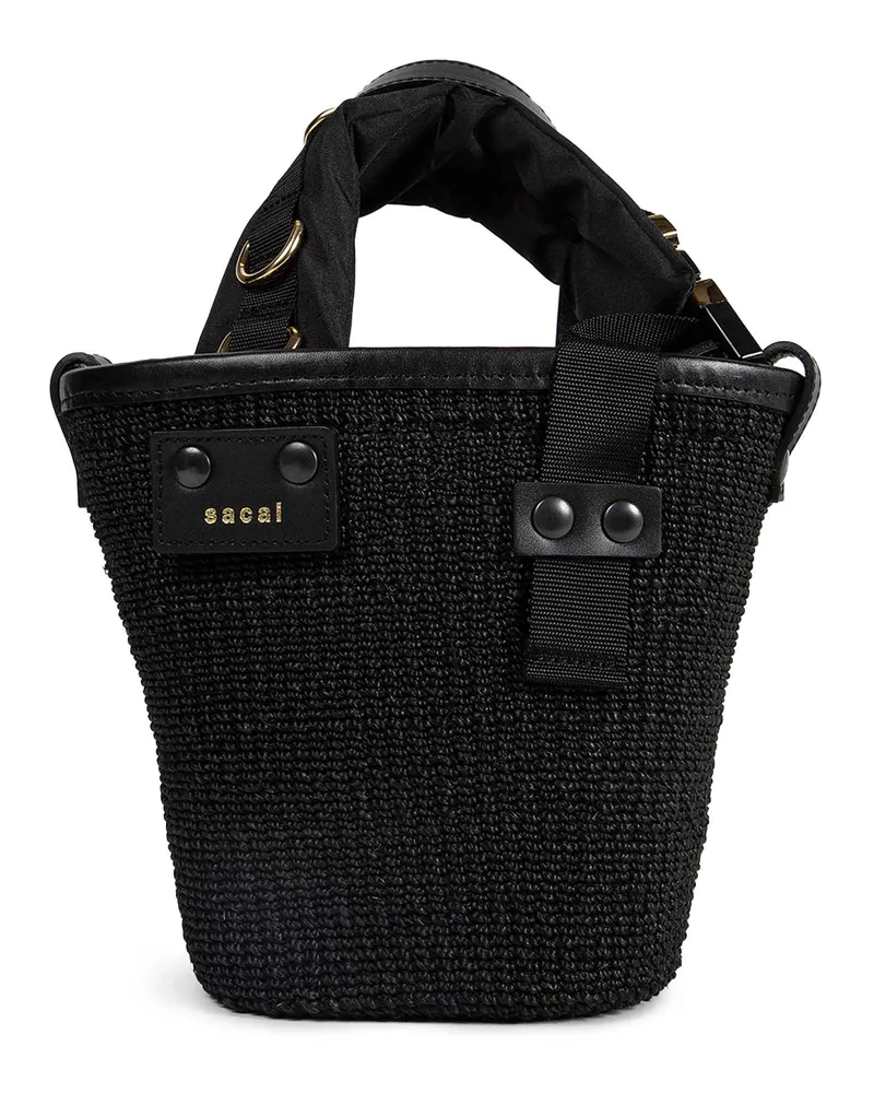 Sacai Hybrid Marche Micro Tote Black