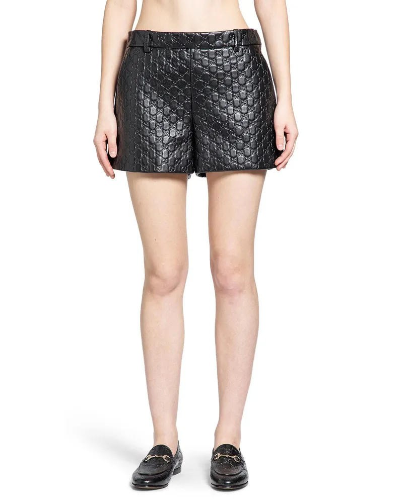 Gucci Embossed GG Mini Shorts Black