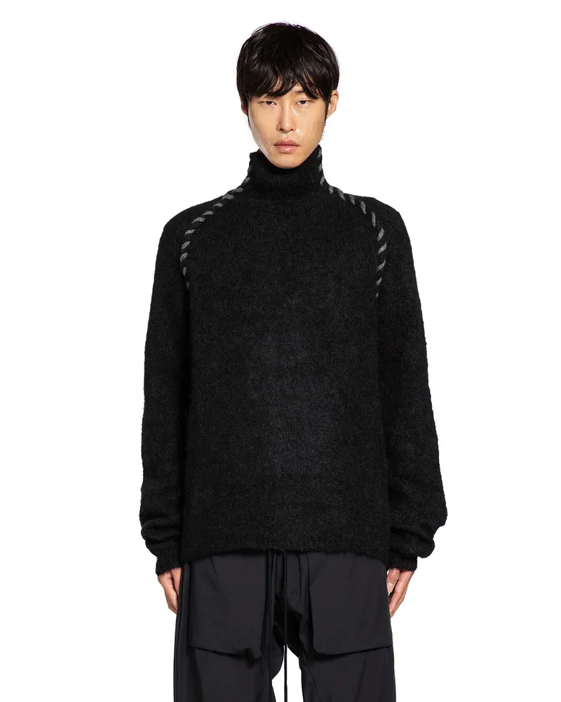 THOM KROM Alpaca Turtleneck Sweater Black