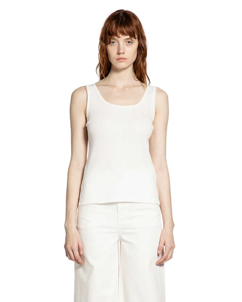 Chloé Tank Top in Cotton Jersey White