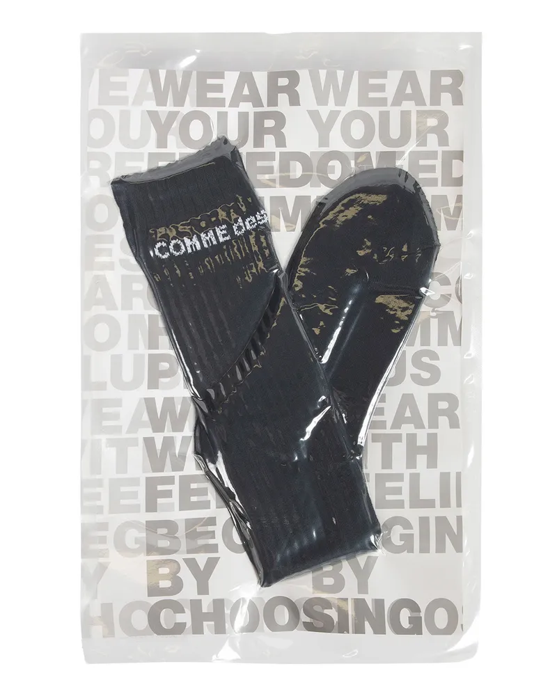 Comme des Garçons Logo Socks Black