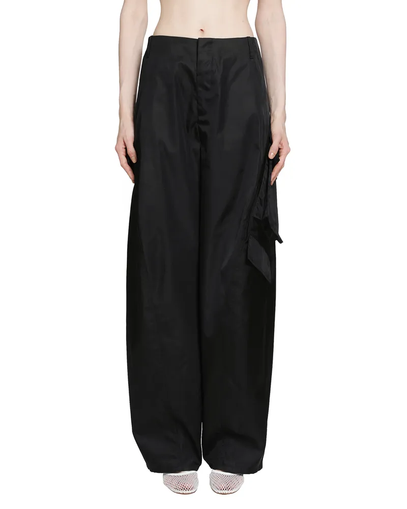 Alaïa Taffeta Cargo Pants Black