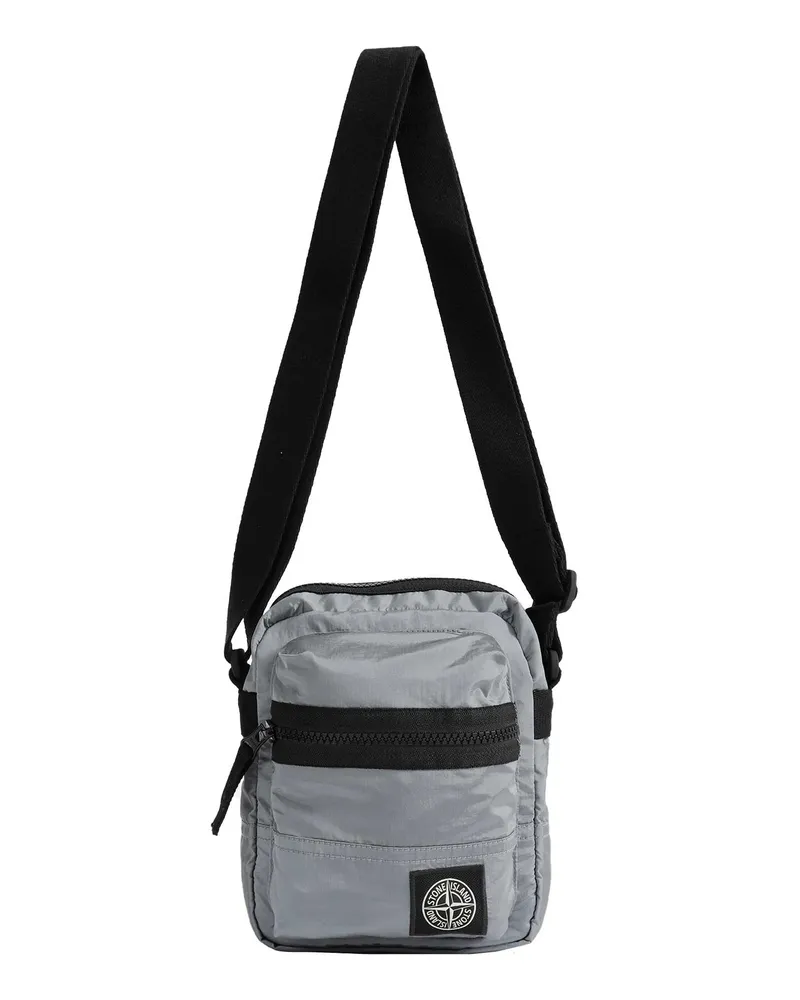 Stone Island 9200015 Nylon Crossbody Bag Grey