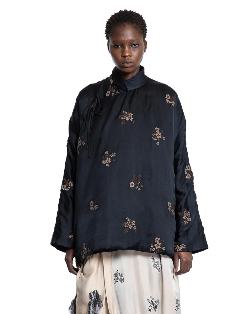 Uma Wang Emma Embroidery Jacket Black
