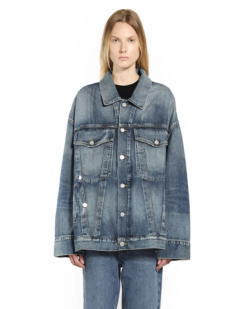 AGOLDE WOMAN BLUE JACKETS Blue