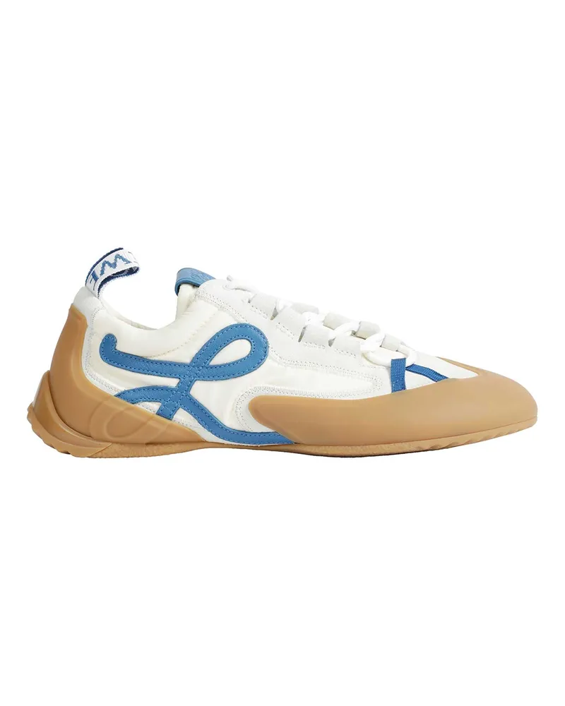 Loewe Grip Nylon And Suede Sneakers Off-white