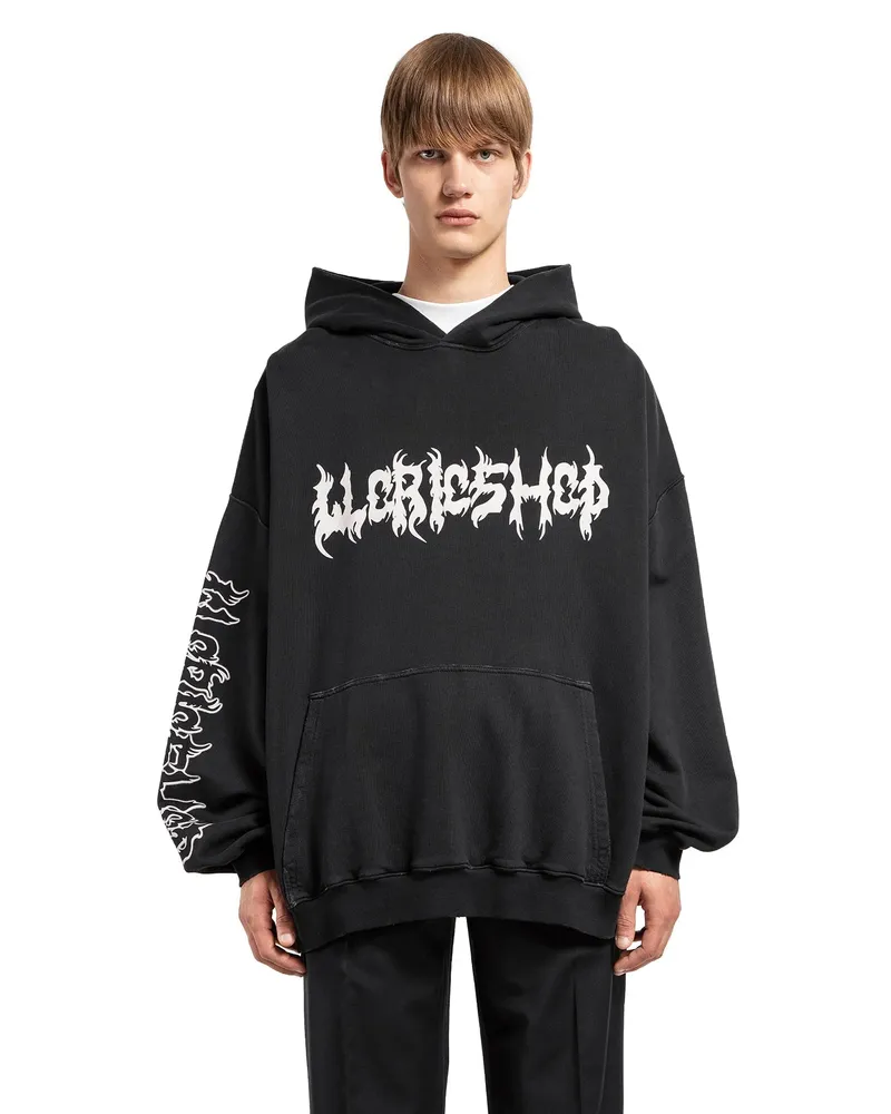 032c Faithless oversized hoodie Black