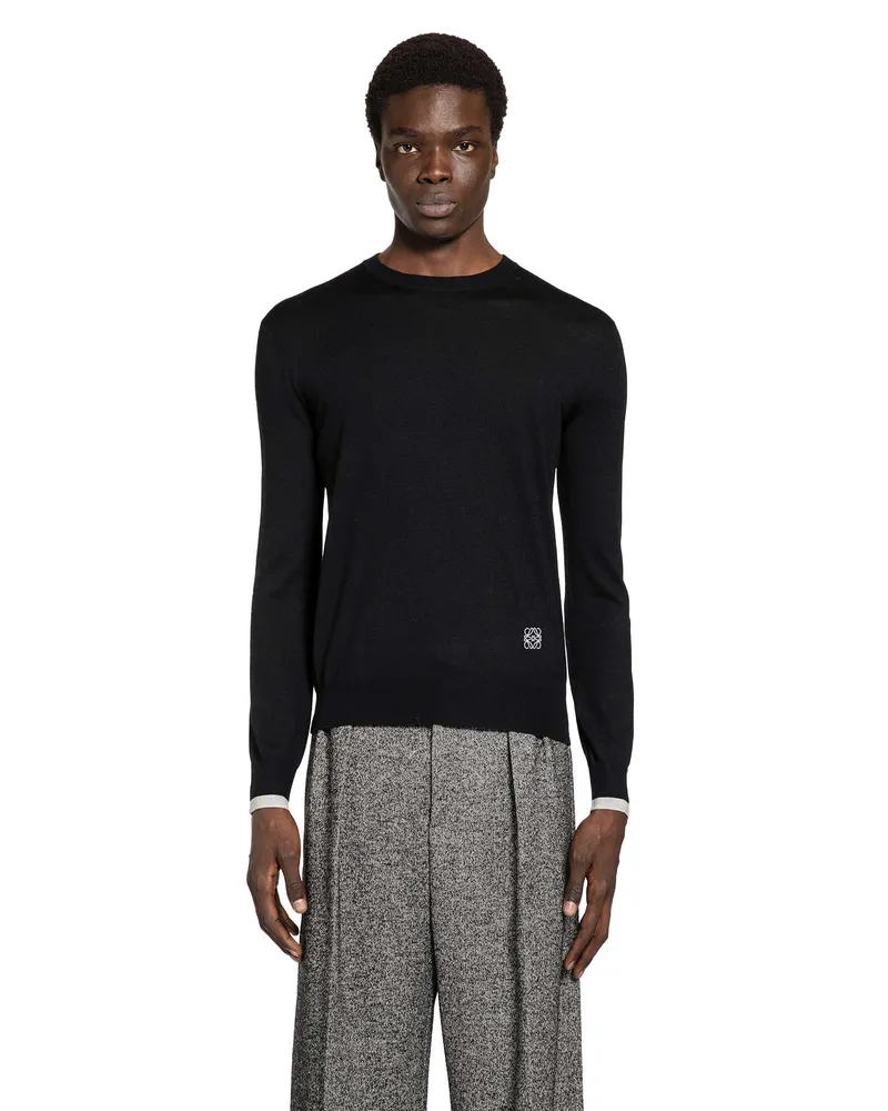 Loewe Anagram Sweater in Wool Black