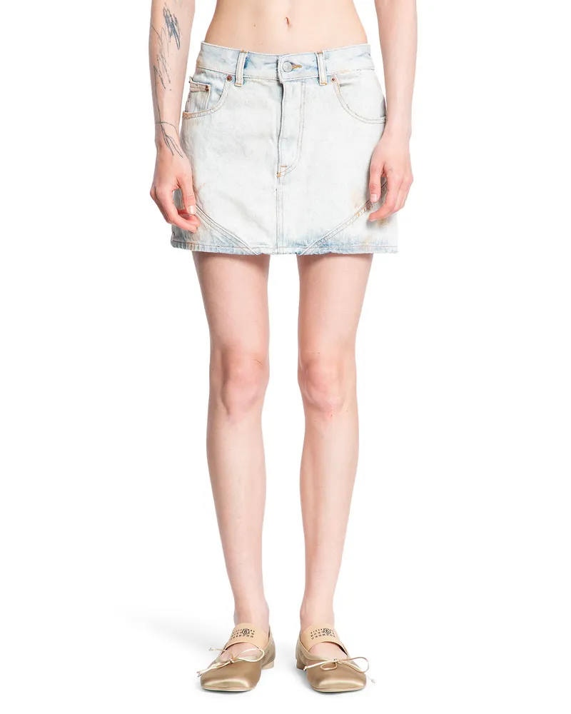 Maison Margiela WOMAN BLUE SKIRTS Blue