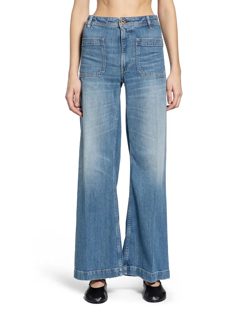 Ralph Lauren Flared Wide Leg Jeans Blue