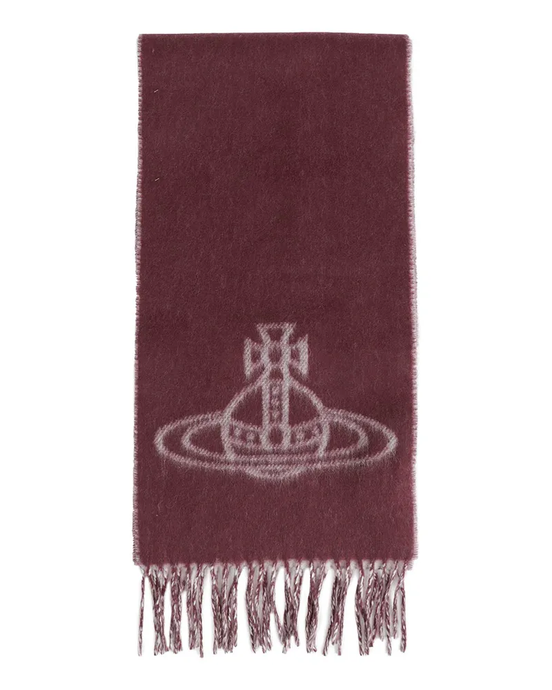 Vivienne Westwood Double Face Scarf Red