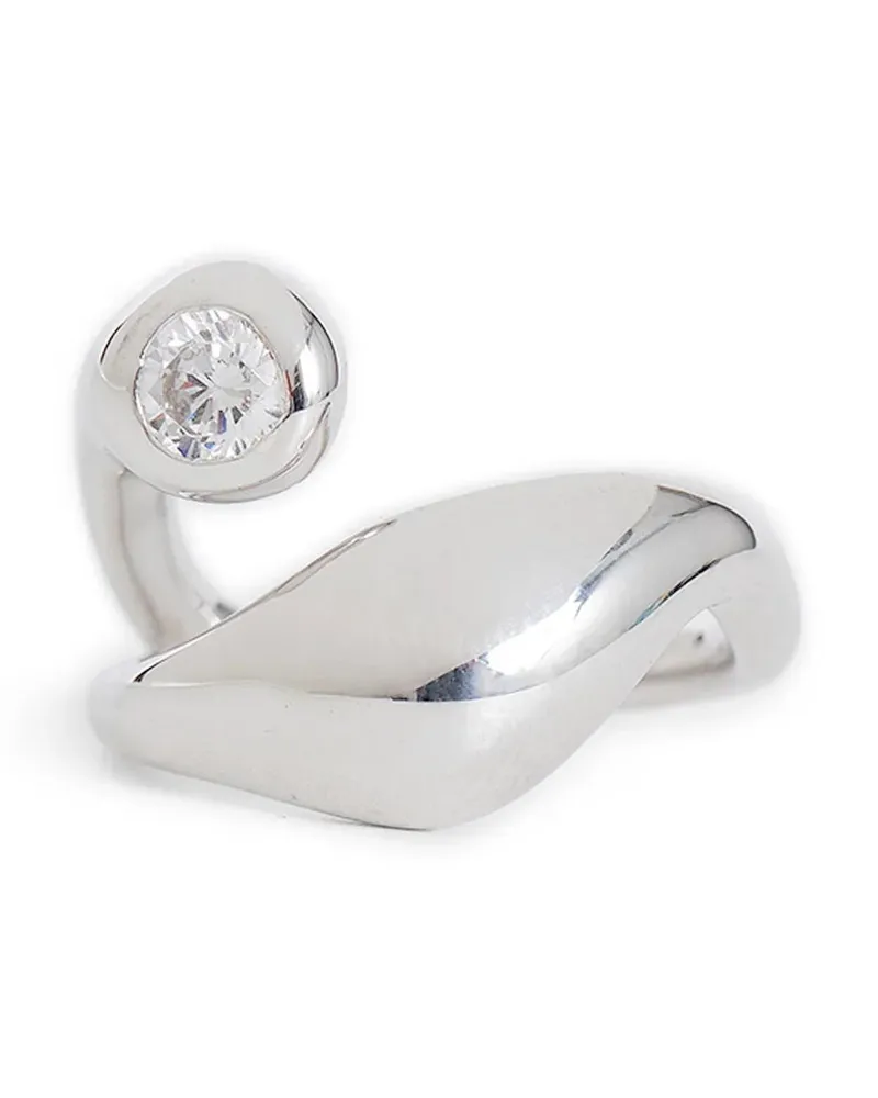 Maria Black Mermaid Ring Silver