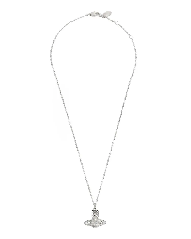 Vivienne Westwood Silver Metal Carmela Necklace Silver