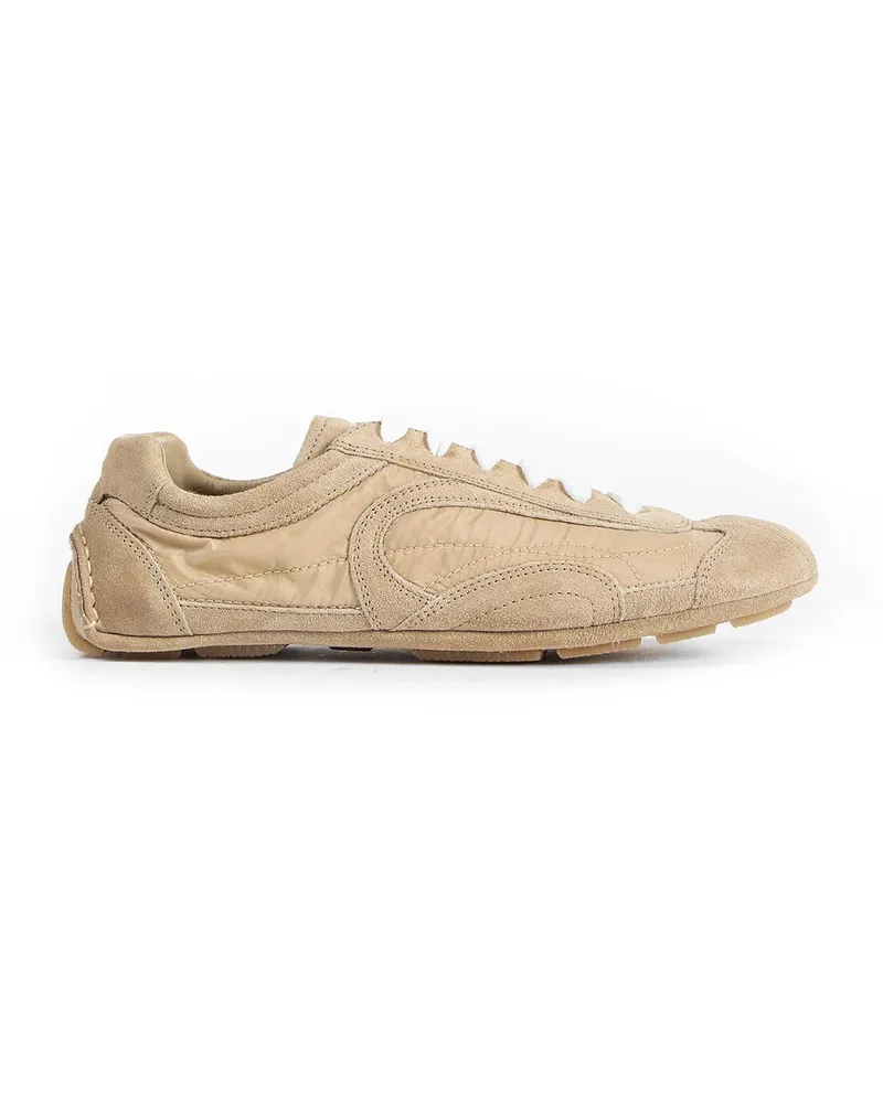 Prada Montecarlo Re-Edition 2005 suede and Re-Nylon sneakers Beige