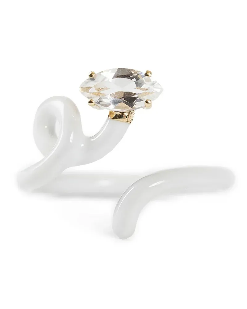 Bea Bongiasca Baby Vine ring White