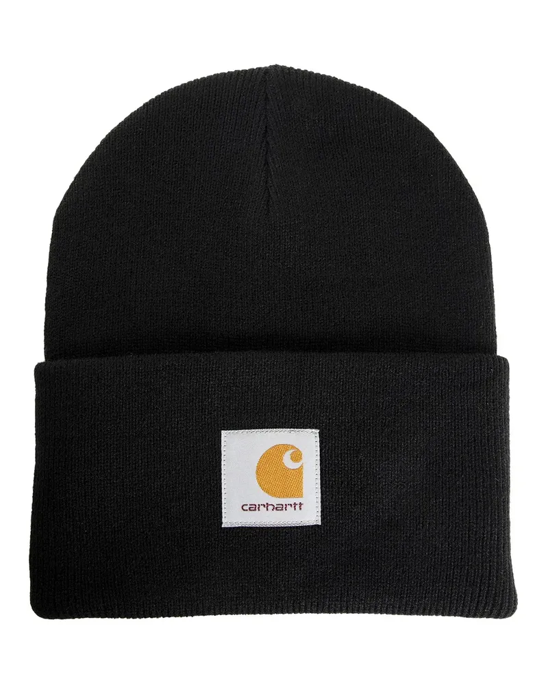 Carhartt WIP Cappello in acrilico con orologio Black