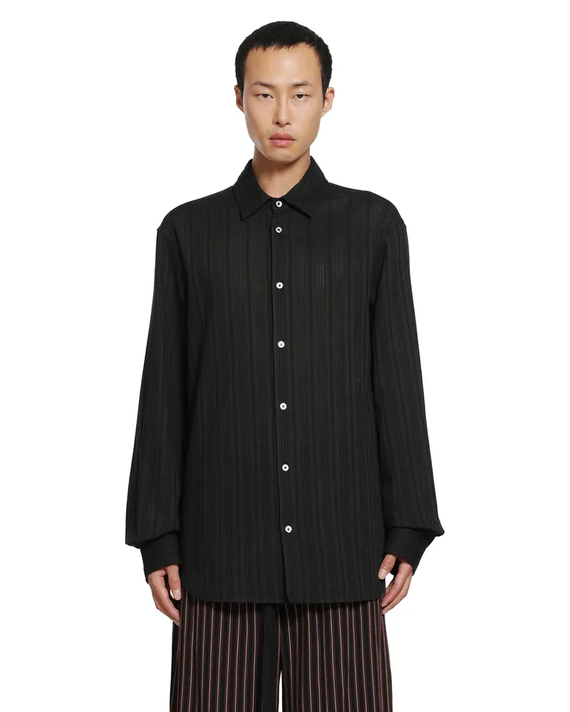 Ann Demeulemeester Andre Classic Shirt Black