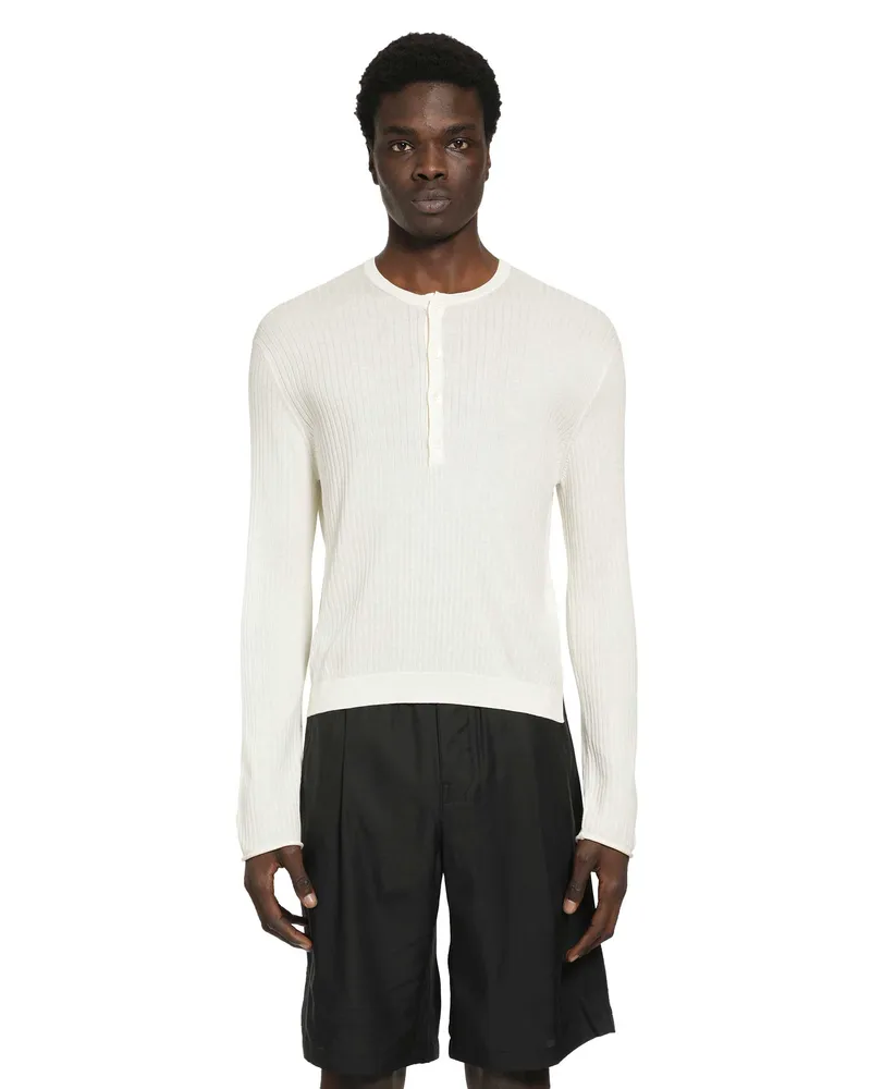 Our Legacy Fine Henley T-Shirt Off-white