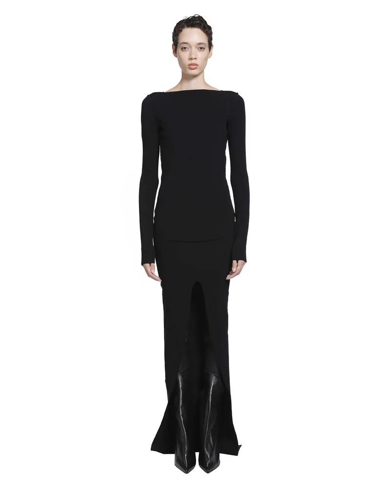Rick Owens Tower Tight Dress Black