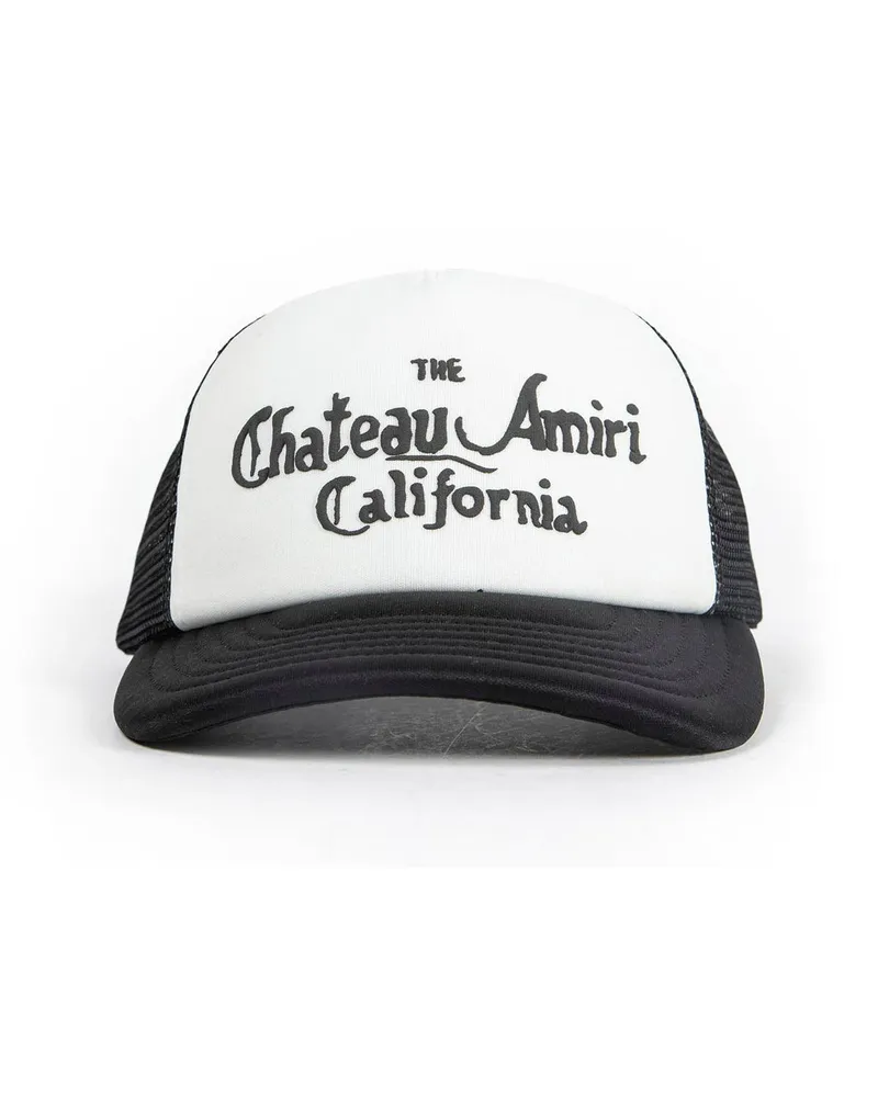 Amiri Chateau  Foam Trucker Hat Black&white
