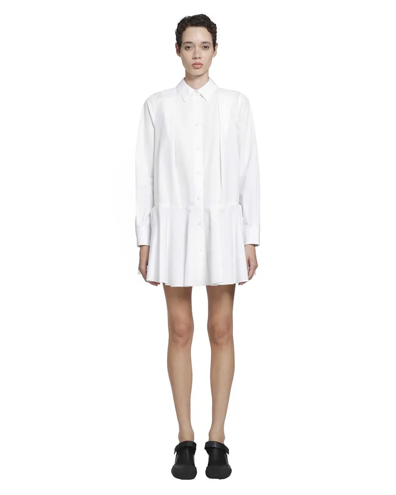 Loewe Cotton Shirt Dress White