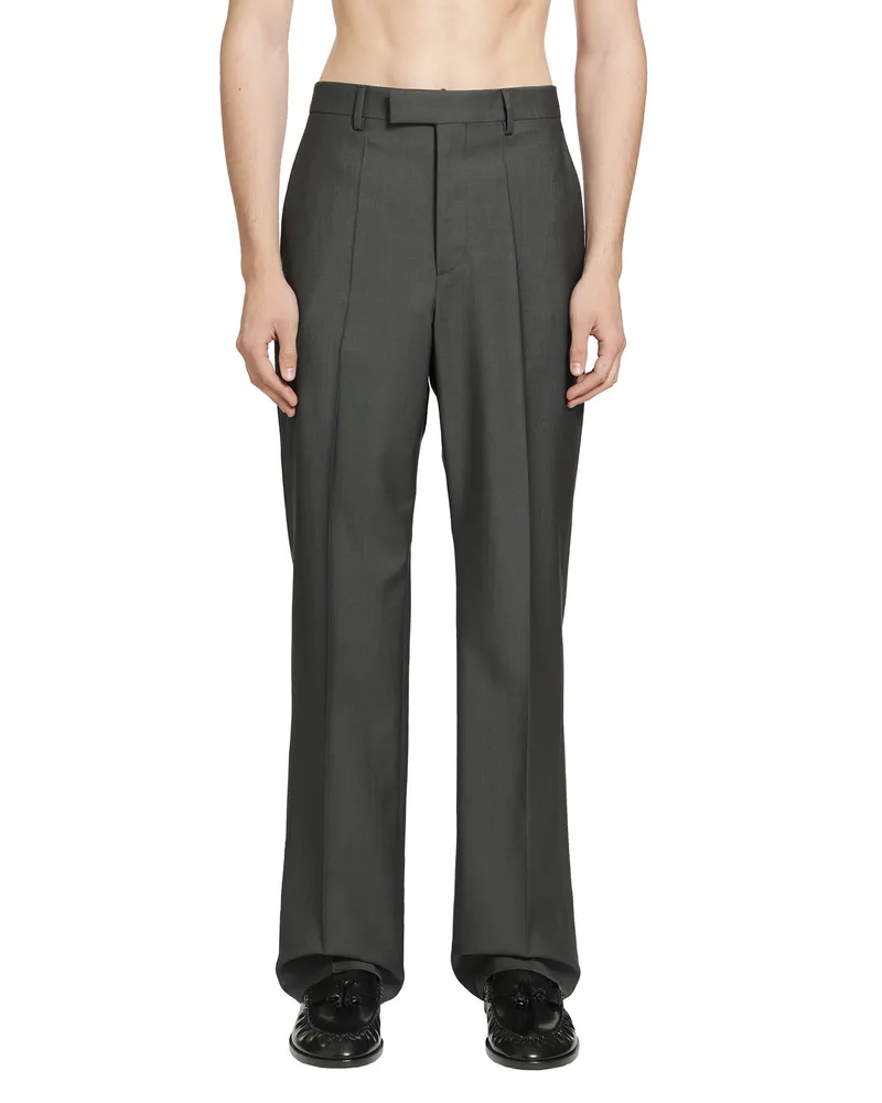 Valentino Garavani Wool Tailored Trousers Grey