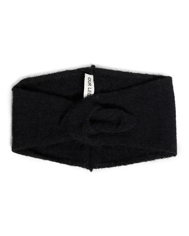 Our Legacy Fuzzy Alpaca Miniature Scarf Black