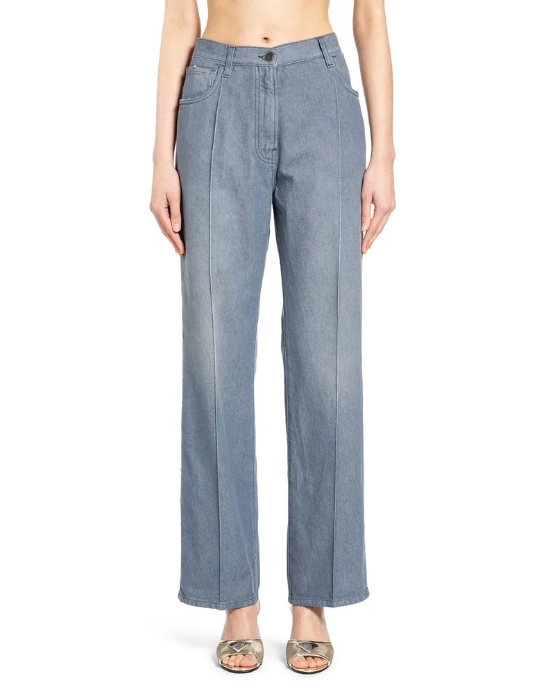 Prada Washed Denim Jeans Blue