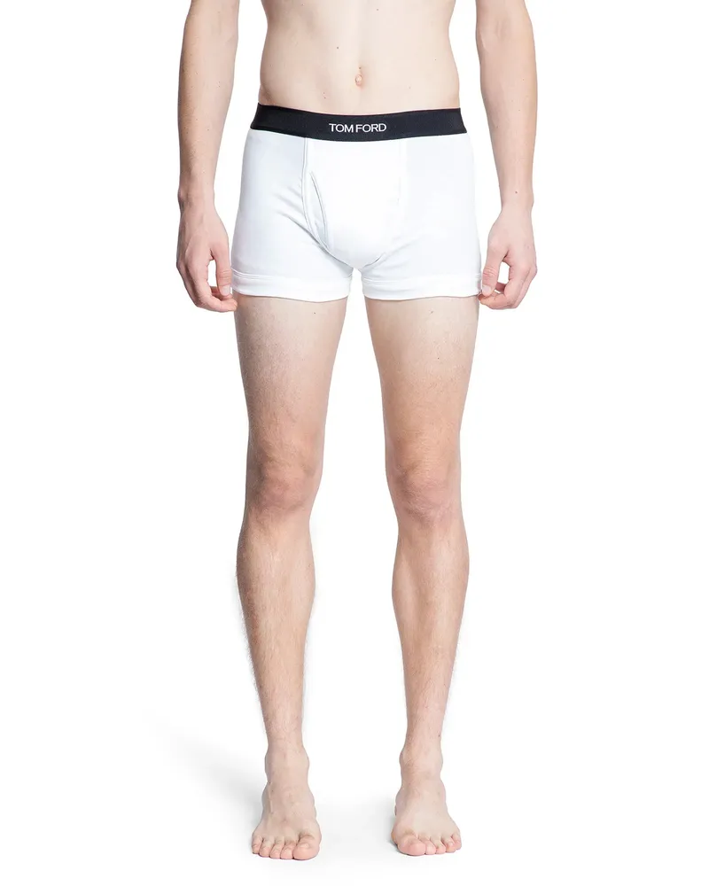 Tom Ford Cotton Boxer Briefs White