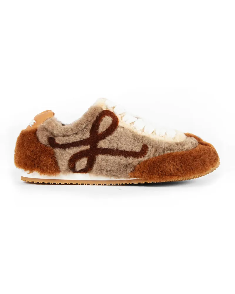 Loewe Ballet Runner 2.0 Sneakers in Shearling Brown