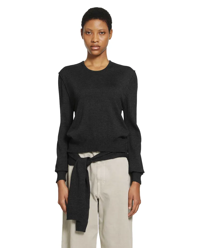 Christophe Lemaire Trompe L'Oiel Sweater Grey