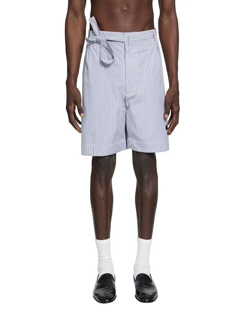 Givenchy Striped Bermuda Shorts Blue