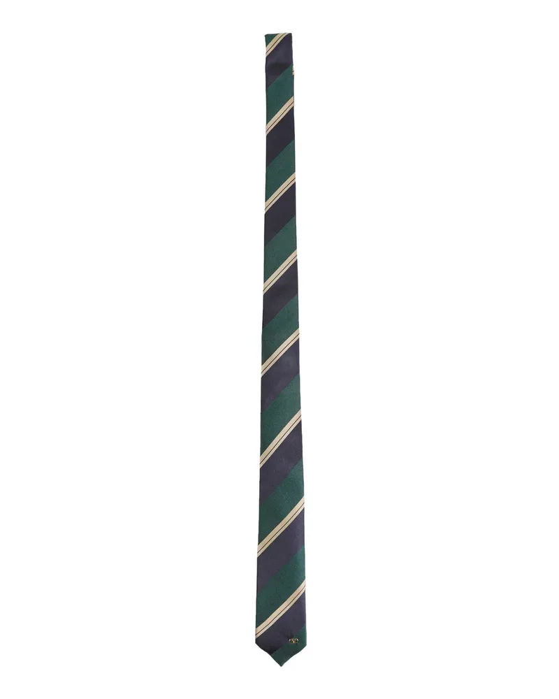 Valentino Garavani Valentie Regimental Silk Tie Multicolor