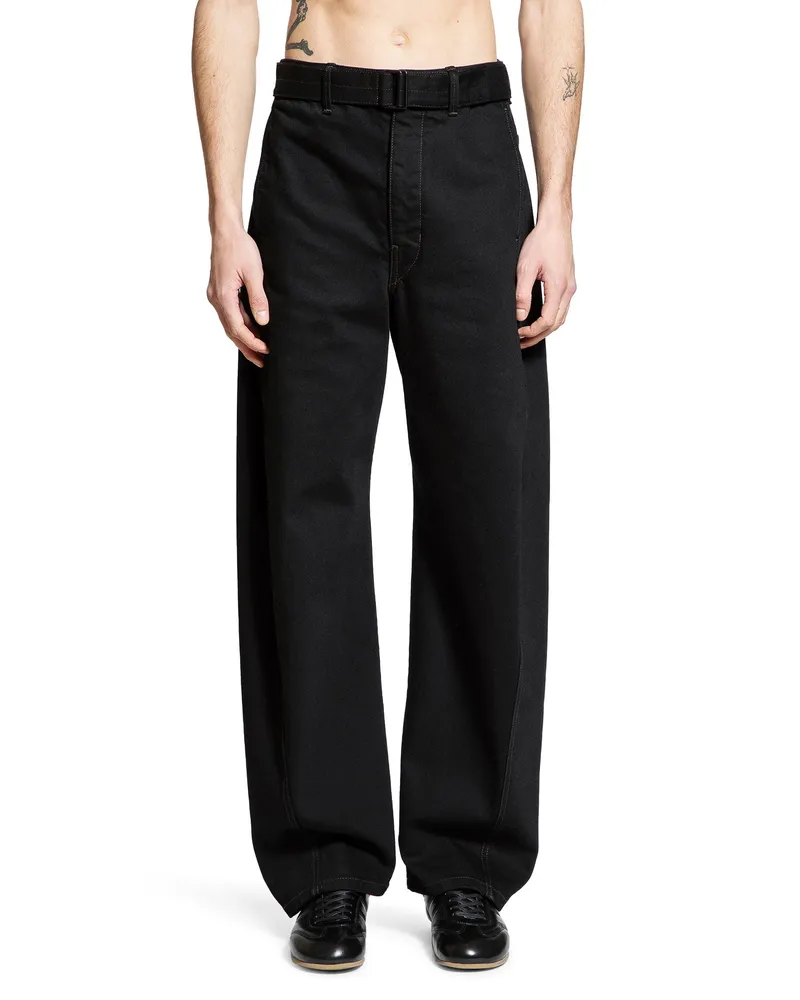 Christophe Lemaire Twisted Belted Pants Black
