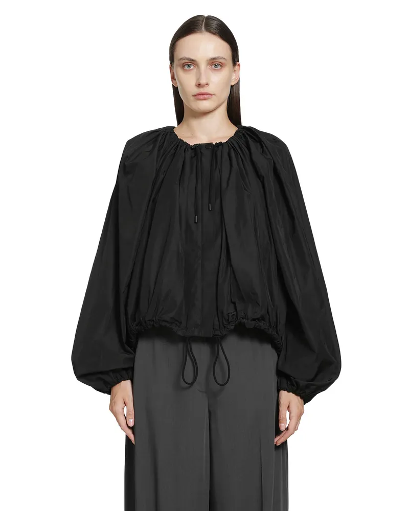 Totême Gathered Parachute Jacket Black