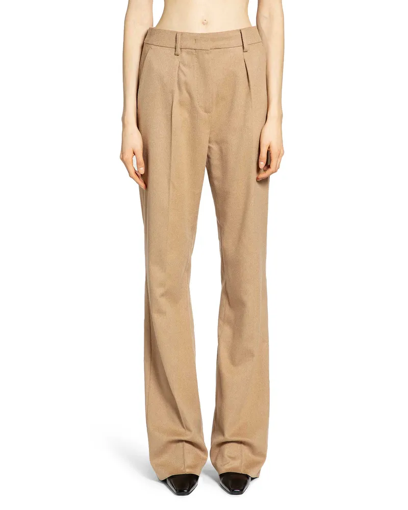 Max Mara Menswear Camel Trousers Beige