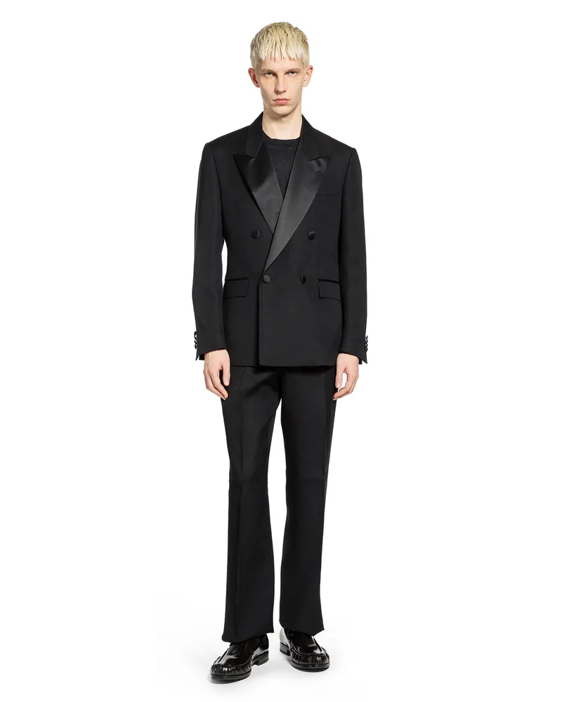 LARDINI Double-breasted Suit Black