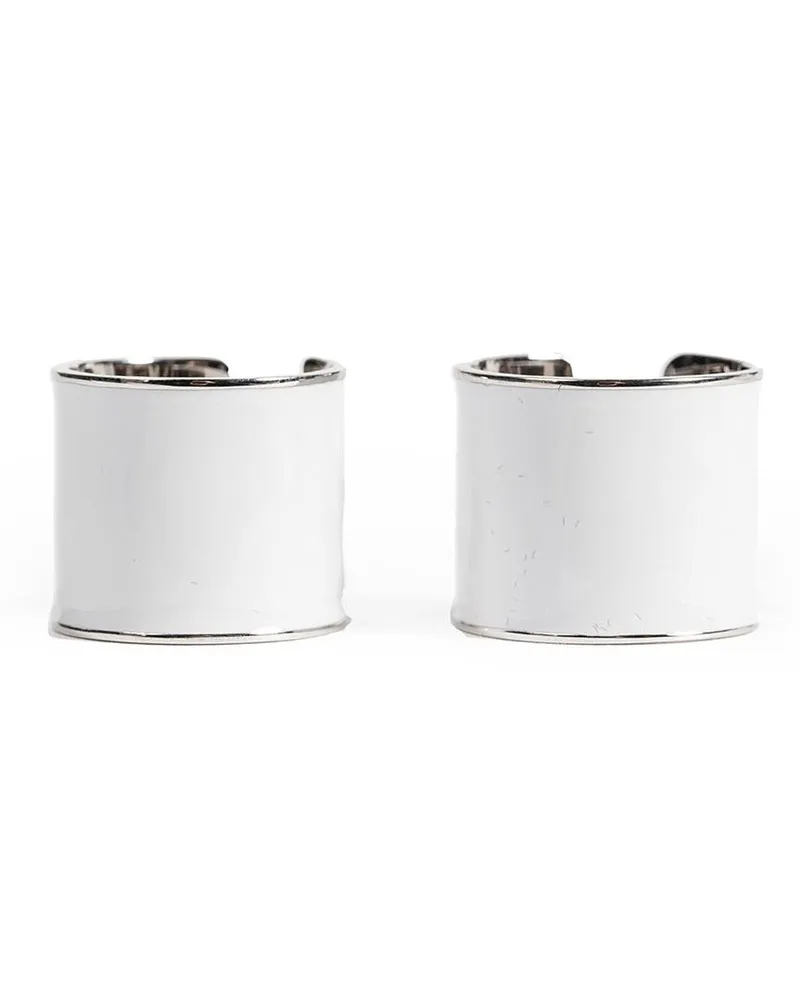 Courrèges AC Lacquered Rings White
