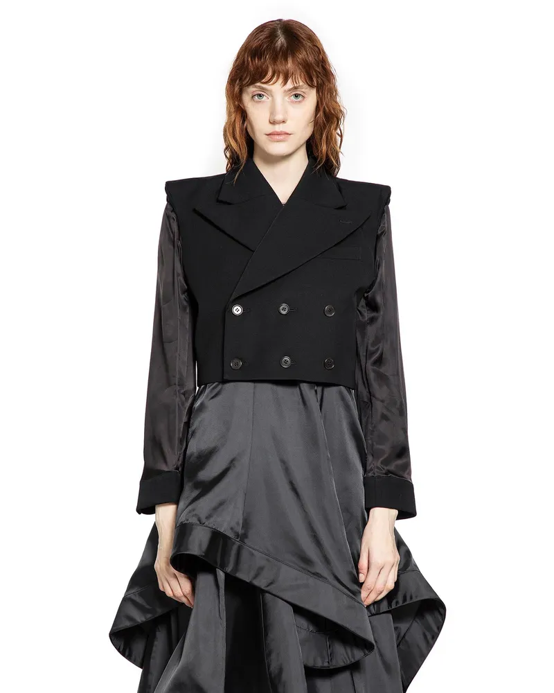 Noir Kei Ninomiya Triple-Breasted Tailored Vest Black