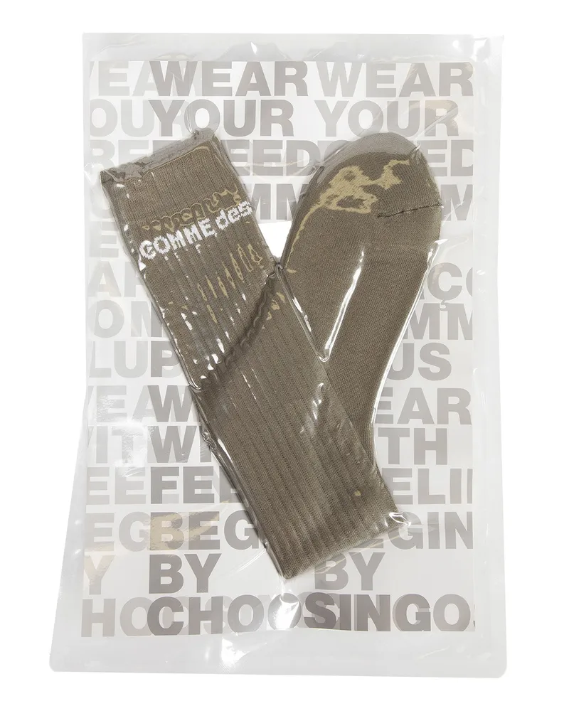 Comme des Garçons Logo Socks Grey