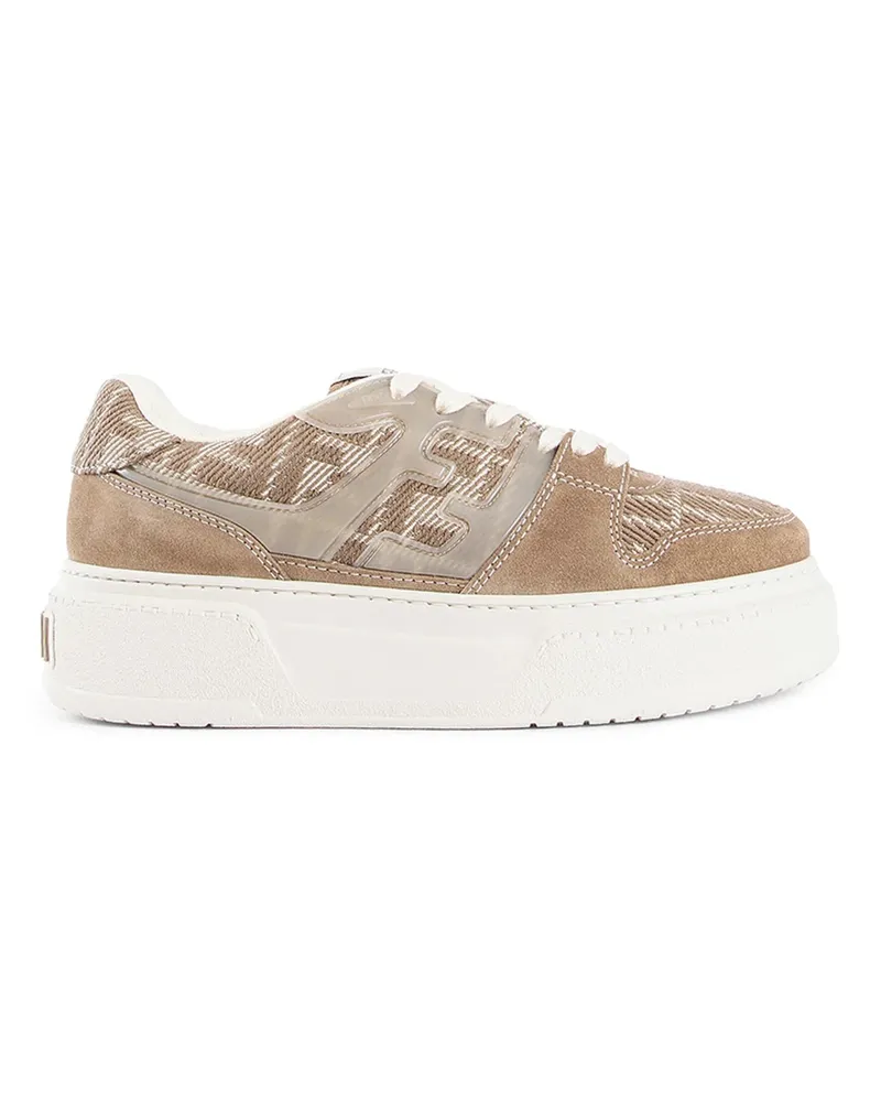 Fendi match sneakers Beige