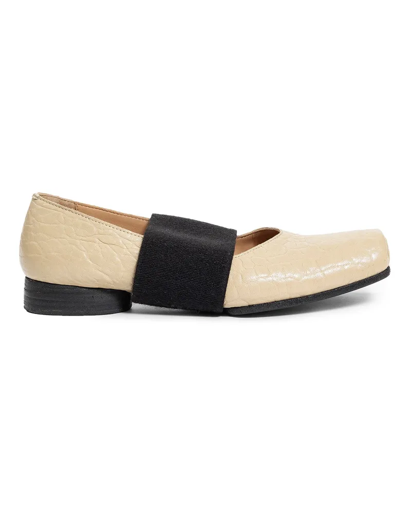 Uma Wang Ballet Flats in Leather Beige